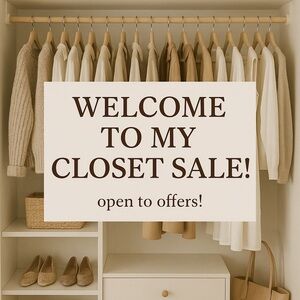 Neutral Tone Closet Sale